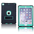 Miniatyrbillede 1 af 2: iPad (2018) armor defender silikone etui - Cyan / Sort Blue