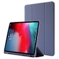 Pikkukuva 1 / 2: iPad Pro 12.9 (2022) / (2021) / (2020) kolminkertainen nahkakotelo - Violetti Purple
