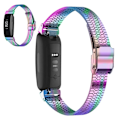 Miniatyrbild 1 av 2: Fitbit Inspire 2 klockarmband i rostfritt stål med sju pärlor - Färgstark multifärg