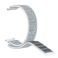 Miniatyrbillede 2 af 2: Garmin Forerunner 245 nylonurrem med velcro - grå / hvid Silver grey