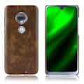 Miniatyrbillede 1 af 2: Motorola Moto G7 litchi tekstur læderetui - Brun Brown