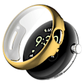 Miniatyrbillede 1 af 2: Google Pixel Watch galvaniseringscover med skærmbeskyttelse - Guld Gold