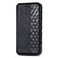 Pikkukuva 2 / 2: Nahkakotelo With A Stylish Rhombus Imprint For Nokia X30 - Musta Black
