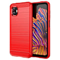 Pikkukuva 1 / 2: Carbon Flex Suojakotelo Samsung Galaxy Xcover 6 Pro / Xcover 2 Pro - Punainen Red