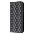 Miniatyrbillede 3 af 6: Rhombus mat Motorola Moto E13 flip etui - Sort Black
