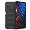 Pikkukuva 1 / 2: Pehmeä kahva muotoiltu kuori Xiaomi Poco X4 Pro 5G - Musta Black