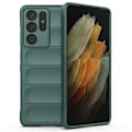 Pikkukuva 1 / 2: Pehmeä kahva muotoiltu kuori Samsung Galaxy S21 Ultra 5G - Vihreä Green