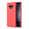 Miniatyrbillede 1 af 2: Samsung Galaxy Note9 beskyttelsesetui i silikone med smuk Litchi tekstur - Rød Red