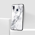 Miniatyrbillede 2 af 2: Fantasy Marble Samsung Galaxy A40 cover - Hvid White
