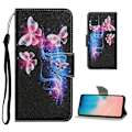 Pikkukuva 1 / 2: Wonderland Samsung Galaxy A71 flip kuoret - Vaaleanpunainen Perhonen Pink