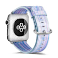 Miniatyrbild 1 av 2: Apple Watch 38mm Färgat klockband i äkta läder - Blå rosa multifärg