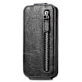 Miniatyrbillede 4 af 4: Vertical Flip Phone Etui med Zipper til OnePlus 10T / Ace Pro - Sort Black