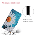Miniatyrbillede 2 af 2: Wonderland Xiaomi Redmi 9C Flip etui - Marguerite blomst Multicolor