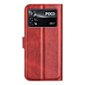 Pikkukuva 2 / 2: Xiaomi Poco X4 Pro 5G nahkainen lompakokkotelo - Punainen Red