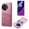 Pikkukuva 1 / 4: Dual Card Suojakotelo OnePlus 11 - Ruusukulta Pink