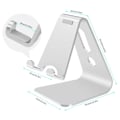 Miniatyrbild 2 av 2: Universellt telefonställ i aluminiumlegering för skrivbord Vit