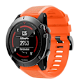 Pikkukuva 2 / 2: Garmin Fenix 5X silikoniraitainen kellonauha - Oranssi Orange
