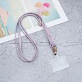 Miniatyrbild 5 av 5: Universal crossbody-nackrem i läder med transparent dyna - Lila Lila