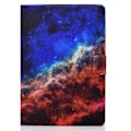 Miniatyrbild 2 av 6: Amazon Fire 7 (2022) läderfodral med coolt mönster - Stjärnklar Natt multifärg