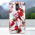 Miniatyrbillede 2 af 2: LG K10 2017 softlyfit præget TPU-etui - Jordbær Ispinde Red