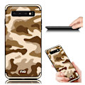 Miniatyrbillede 1 af 2: NXE Samsung Galaxy S10 Plus kamouflage mønstret etui - Khaki Beige