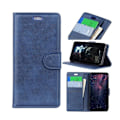 Miniatyrbillede 1 af 2: Samsung Galaxy S10 mat læder flip etui - Blå Blue