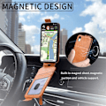 Miniatyrbild 3 av 6: Vertikalt iPhone Xr fodral med dragkedja - Brun Brun