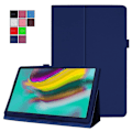 Pikkukuva 2 / 2: Samsung Galaxy Tab S5e litchi-nahkakotelo - Tummansininen Blue