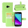 Miniatyrbillede 1 af 2: Samsung Xcover 4 Læder etui med indbygget pung - Grøn Green