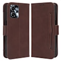 Miniatyrbillede 1 af 2: Stilfuldt Læder Etui med Pung til Motorola Moto G23 / G13 - Brun Brown
