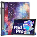 Miniatyrbillede 1 af 2: Lenovo Pad Pro 2022 tredobbelt mønstret læderetui - Stjernehimmel Multicolor