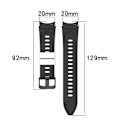 Miniatyrbillede 2 af 2: Samsung Galaxy Watch 5 / 4 / 3 silikone urrem - Olivengrøn / Sort Green