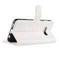 Miniatyrbillede 2 af 2: Samsung Galaxy S10e litchi skin læder flip etui - Hvid White