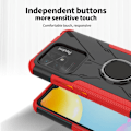 Miniatyrbild 4 av 6: Kickstand-skydd med magnetiskt ark för Xiaomi Redmi 10 Power / Redmi 10C - Blå Blå