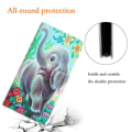 Miniatyrbillede 4 af 6: Wonderland Samsung Galaxy A54 Flip Etui - Elefant Green