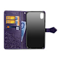 Pikkukuva 2 / 2: iPhone Xr Mandala printti kuvioitu synteetti nahkainen lompakko suojakotelo - Violetti Purple