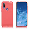 Miniatyrbillede 1 af 2: Carbon Flex cover - Motorola P40 Power / One Action - Rød Red