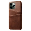 Miniatyrbillede 1 af 2: Dual Card iPhone 14 Pro cover - Brun Brown