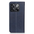 Pikkukuva 2 / 2: Lompakko-style Aitoa Nahkaa Läppäkotelo For OnePlus Ace Pro / 10t - Sininen Blue