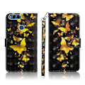 Miniatyrbild 1 av 2: Butterfly läder Huawei P Smart fodral - Guld Guld