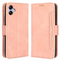 Miniatyrbillede 1 af 6: Stilfuldt Læder Etui med Pung til Samsung Galaxy A04e - Lyserød Pink