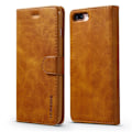 Miniatyrbillede 1 af 2: LC.IMEEKE iPhone 8 Plus / iPhone 7 Plus flip etui - Brun Brown