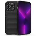 Miniatyrbillede 1 af 2: iPhone 14 Pro 6,1 tommer Anti-fall Soft Flexible Phone Case Scratch-resistant Drop-proof Cell Phone Cover - Sort Black