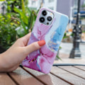 Pikkukuva 2 / 2: Marble iPhone 14 Pro Suojakotelo - Pinkki / Sininen Multicolor