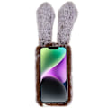 Miniatyrbild 6 av 6: Fluffy Rabbit iPhone 14 Plus skal - Brun Brun