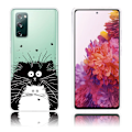 Pikkukuva 1 / 2: Deco Samsung Galaxy S20 FE 5G / Samsung Galaxy S20 FE kotelot - Musta Ja Valkoiset Kissat Black