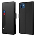 Pikkukuva 1 / 2: Phone Suojakotelo With Make-up Mirror And Slick Design For iPhone 12 / 12 Pro - Musta Black
