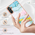 Miniatyrbillede 5 af 5: Marble Samsung Galaxy A14 Etui - Green Color Mix Green