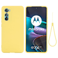 Miniatyrbillede 1 af 2: Matte Liquid Silikone Cover til Motorola Edge 30 - Gul Yellow