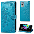 Pikkukuva 1 / 2: Mandala Motorola Edge 20 Läppäkotelo - Sininen Blue